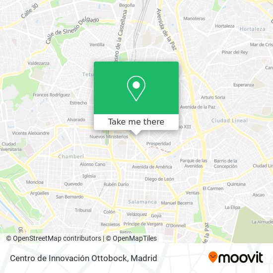 mapa Centro de Innovación Ottobock