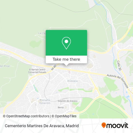 Cementerio Martires De Aravaca map