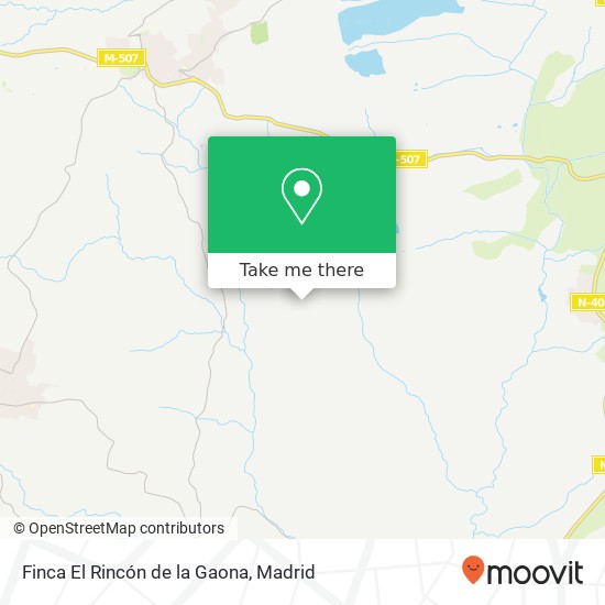 mapa Finca El Rincón de la Gaona