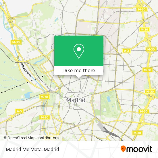 Madrid Me Mata map