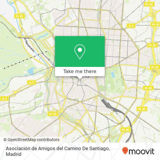 Asociación de Amigos del Camino De Santiago map