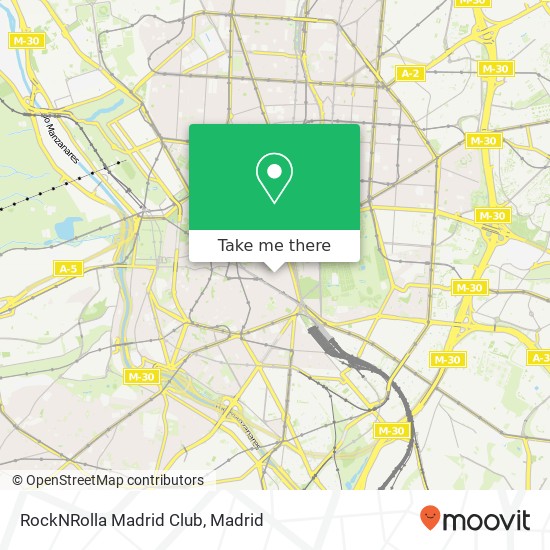 RockNRolla Madrid Club map