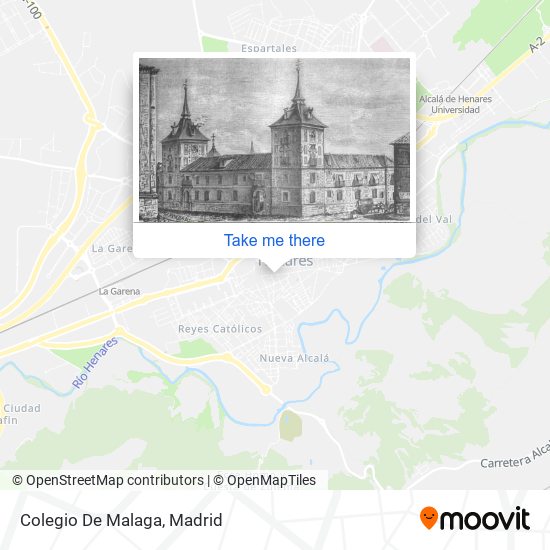 mapa Colegio De Malaga