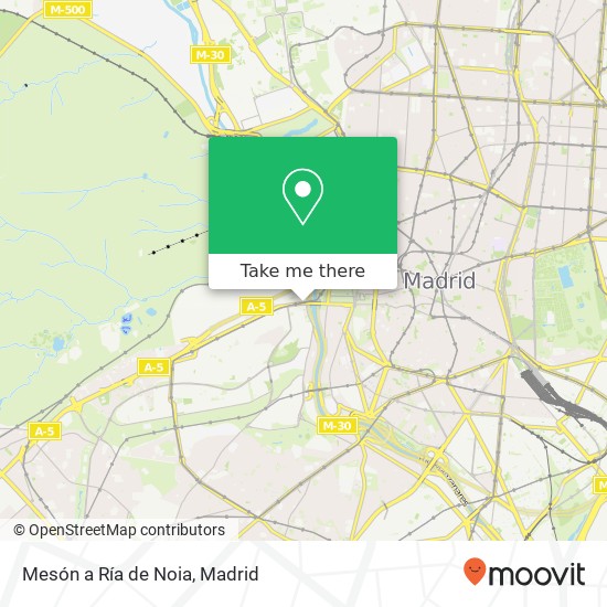 Mesón a Ría de Noia map