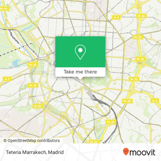 Tetería Marrakech map