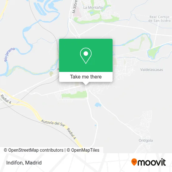 Indifon map