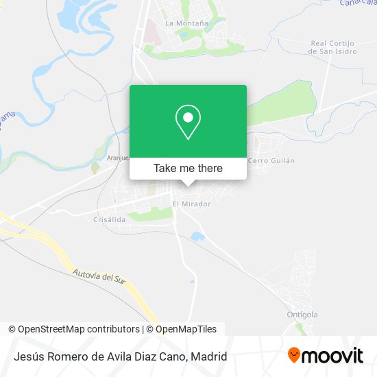 Jesús Romero de Avila Diaz Cano map
