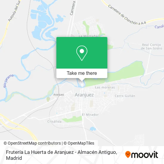 Frutería La Huerta de Aranjuez - Almacén Antiguo map