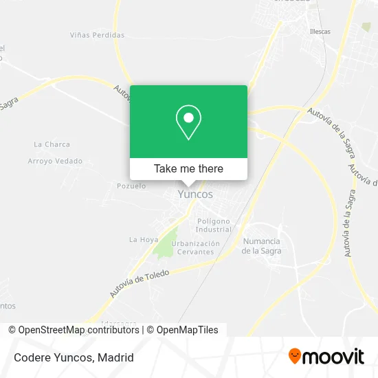 Codere Yuncos map