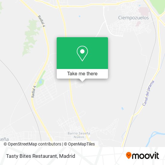 Tasty Bites Restaurant map