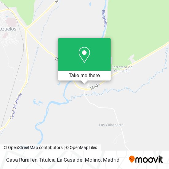 Casa Rural en Titulcia La Casa del Molino map