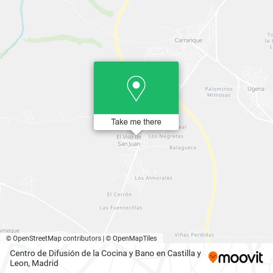 Centro de Difusión de la Cocina y Bano en Castilla y Leon map