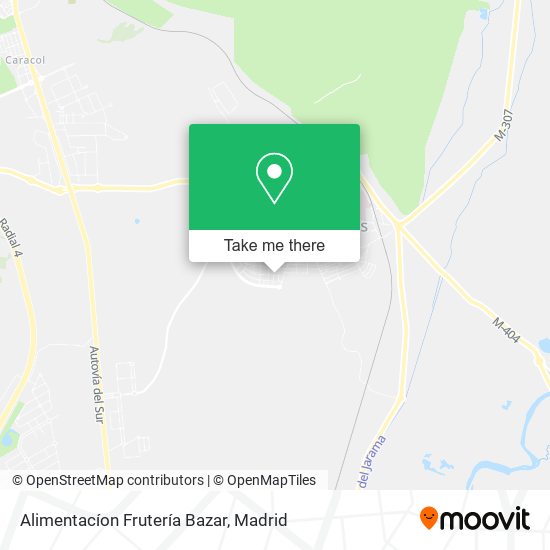 Alimentacíon Frutería Bazar map
