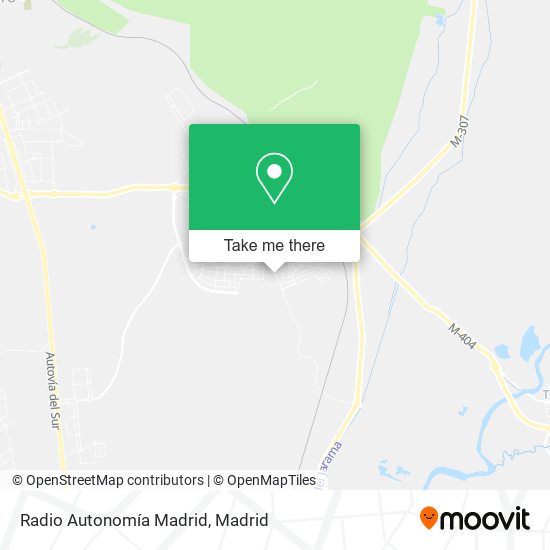 mapa Radio Autonomía Madrid