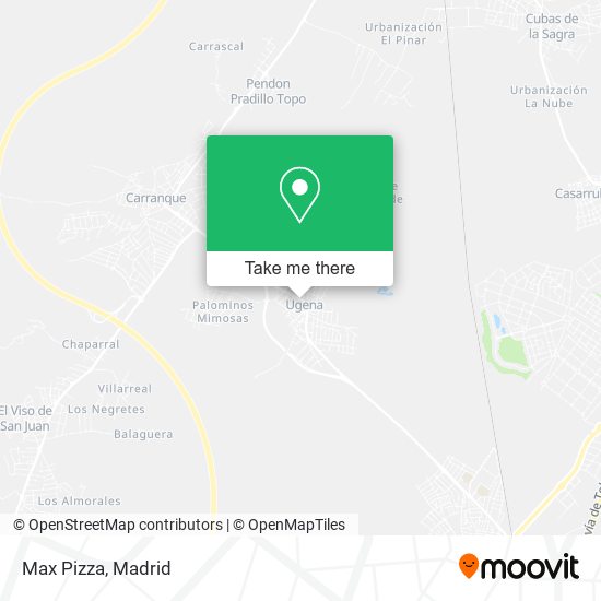 mapa Max Pizza