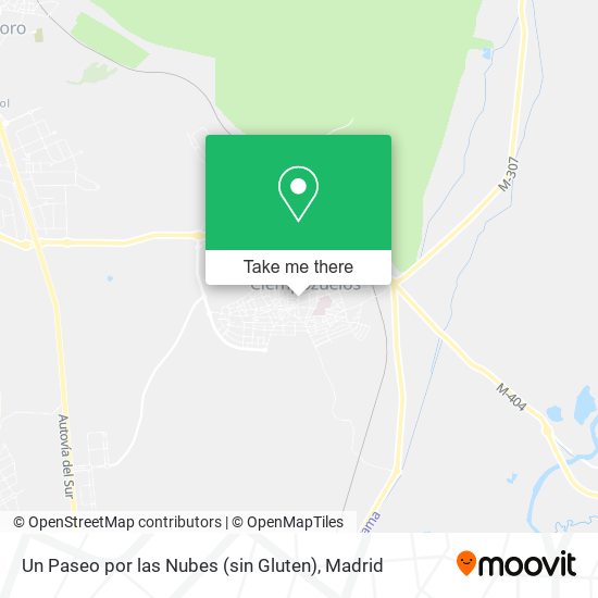 Un Paseo por las Nubes (sin Gluten) map