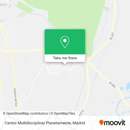 Centro Multidisciplinar Planetamente map