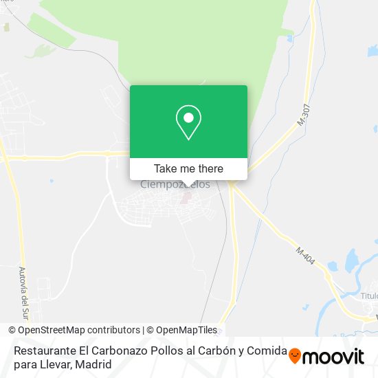 Restaurante El Carbonazo Pollos al Carbón y Comida para Llevar map