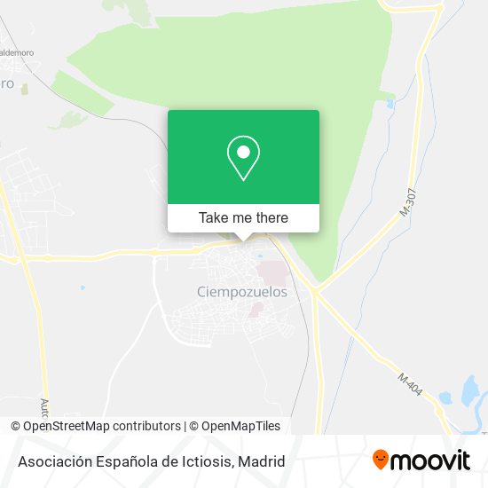 Asociación Española de Ictiosis map