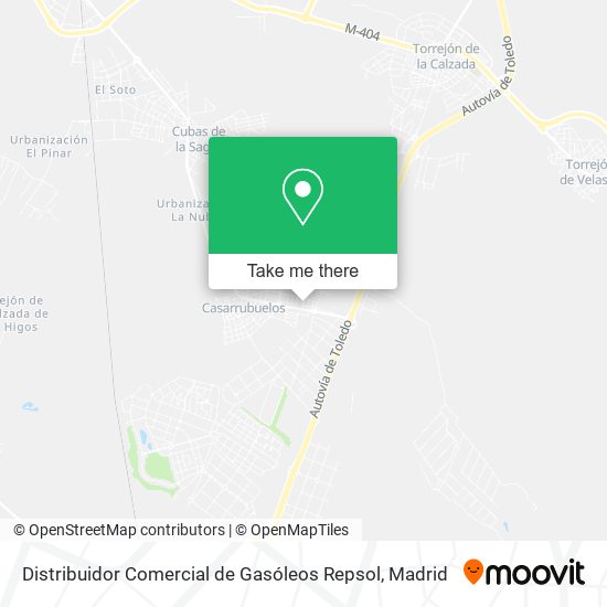 mapa Distribuidor Comercial de Gasóleos Repsol