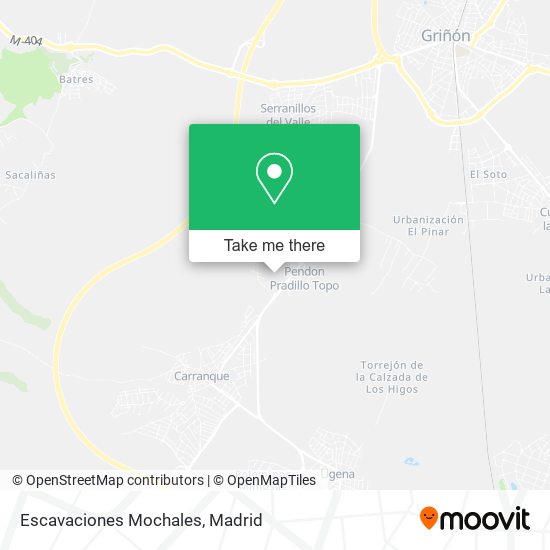 Escavaciones Mochales map