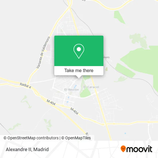mapa Alexandre II