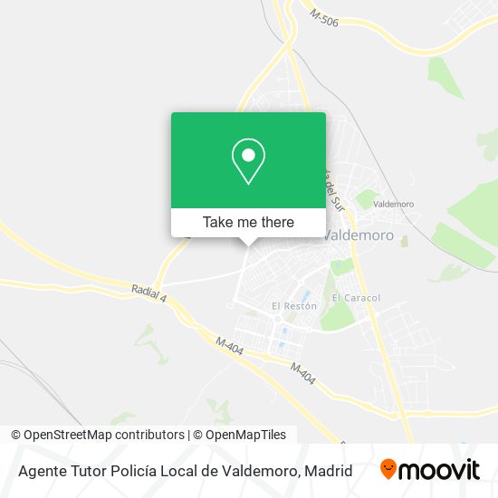 mapa Agente Tutor Policía Local de Valdemoro