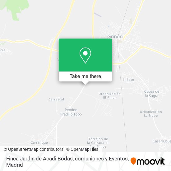 mapa Finca Jardín de Acadi Bodas, comuniones y Eventos