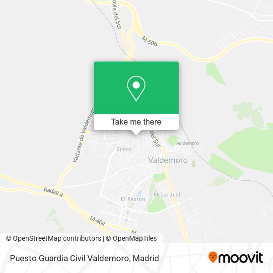 Puesto Guardia Civil Valdemoro map
