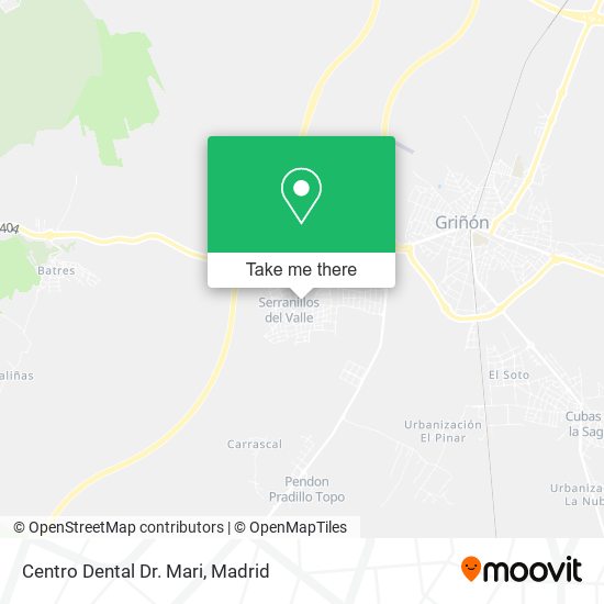 mapa Centro Dental Dr. Mari