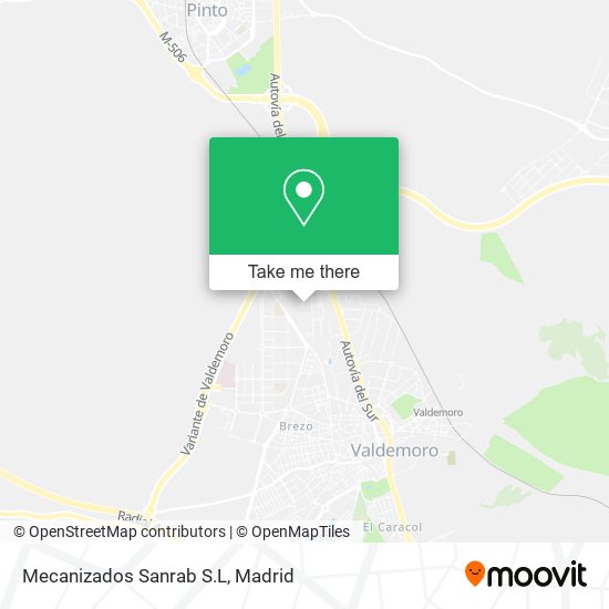 mapa Mecanizados Sanrab S.L