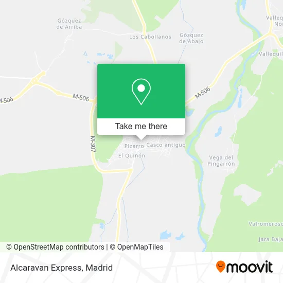 Alcaravan Express map