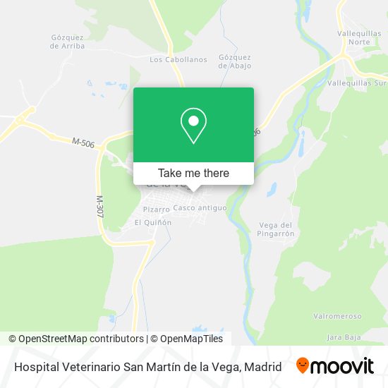 Hospital Veterinario San Martín de la Vega map