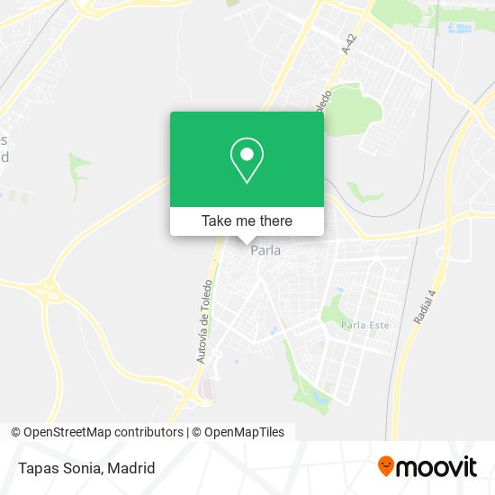 Tapas Sonia map