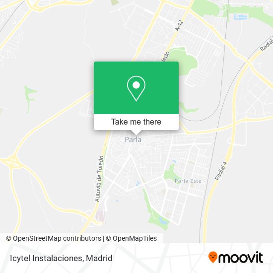 Icytel Instalaciones map