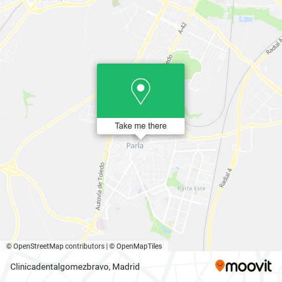 Clinicadentalgomezbravo map