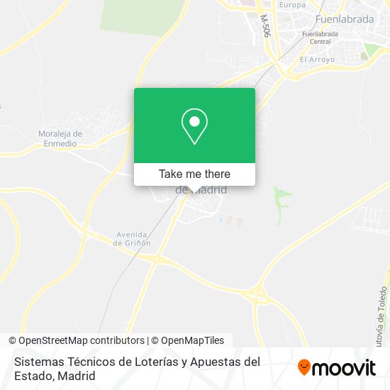 Sistemas Técnicos de Loterías y Apuestas del Estado map