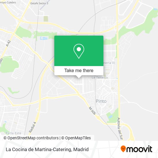 La Cocina de Martina-Catering map