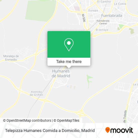 Telepizza Humanes Comida a Domicilio map