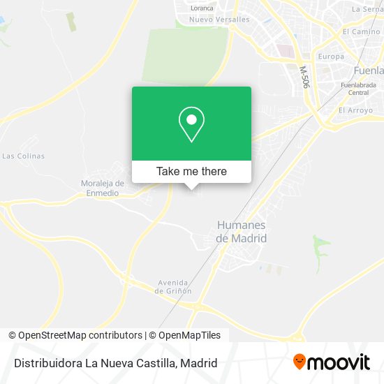 Distribuidora La Nueva Castilla map