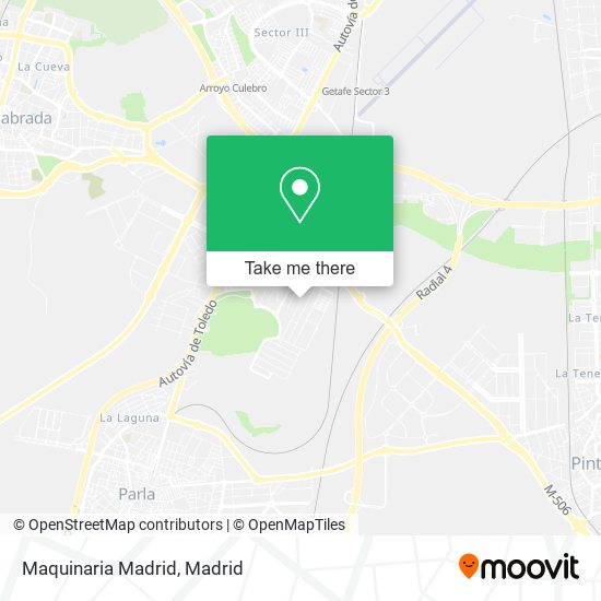 Maquinaria Madrid map