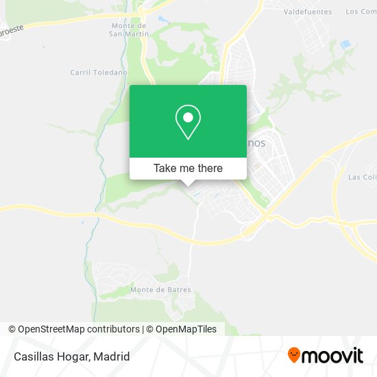 Casillas Hogar map