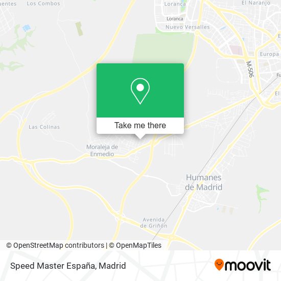 Speed Master España map