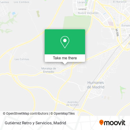 Gutiérrez Retro y Servicios map