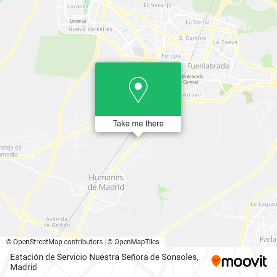 Estación de Servicio Nuestra Señora de Sonsoles map
