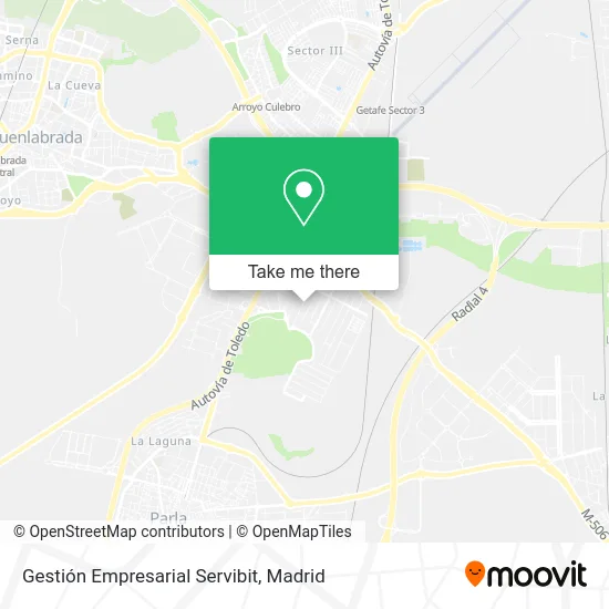 Gestión Empresarial Servibit map