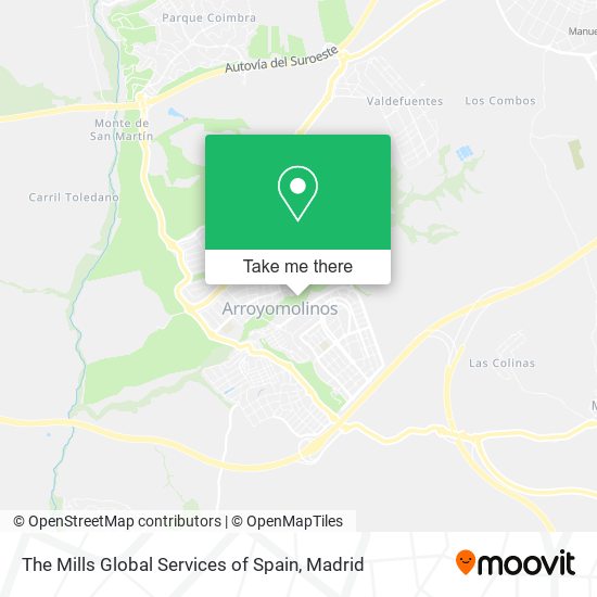 mapa The Mills Global Services of Spain