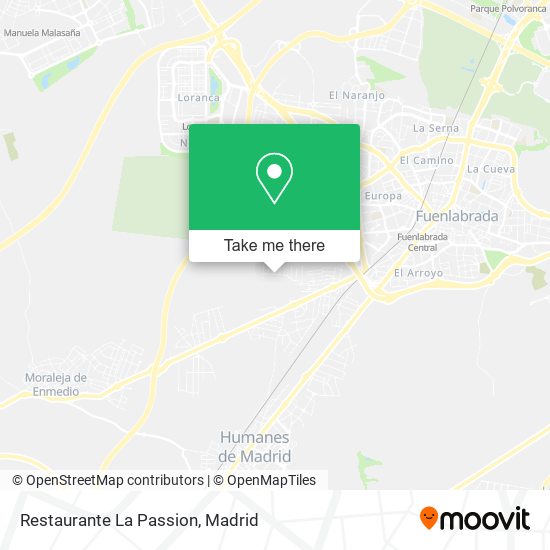 Restaurante La Passion map
