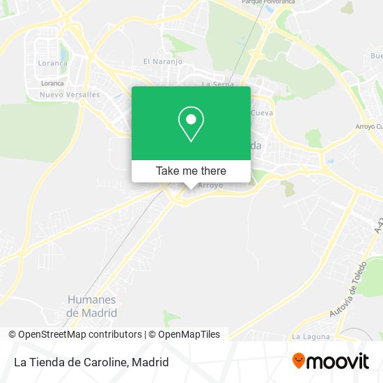 mapa La Tienda de Caroline