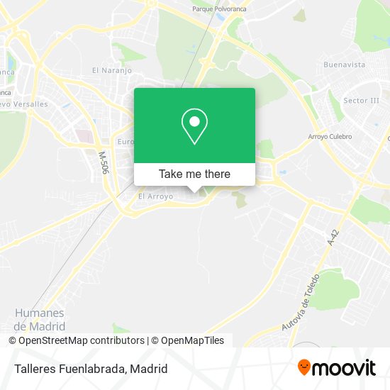 Talleres Fuenlabrada map